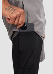 2 in 1 Shorts with Full Compression for Men - Grey