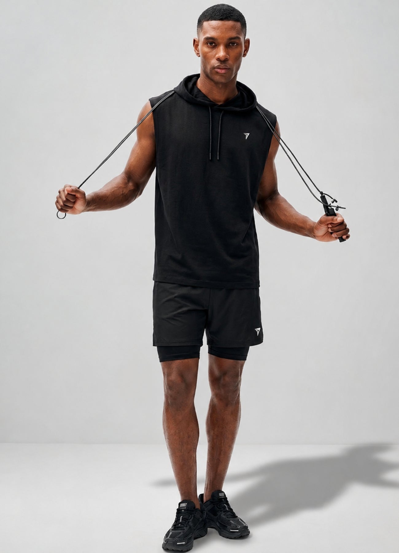 ATHLIKA Oversized Drop Arm Tank Hoodie