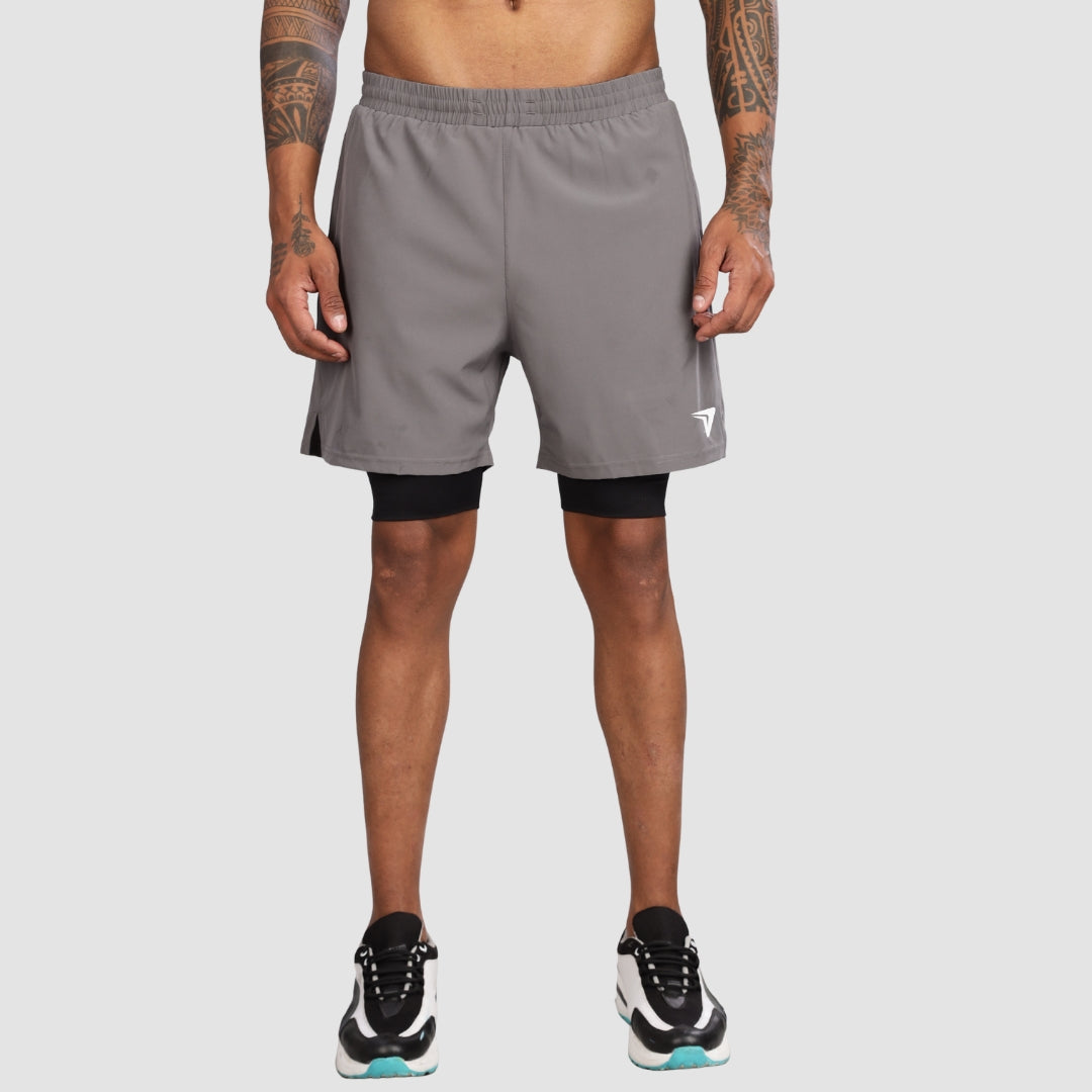 Athlika 2-In-1 Performance Running Shorts