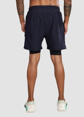 Running Shorts for Men - Navy Blue
