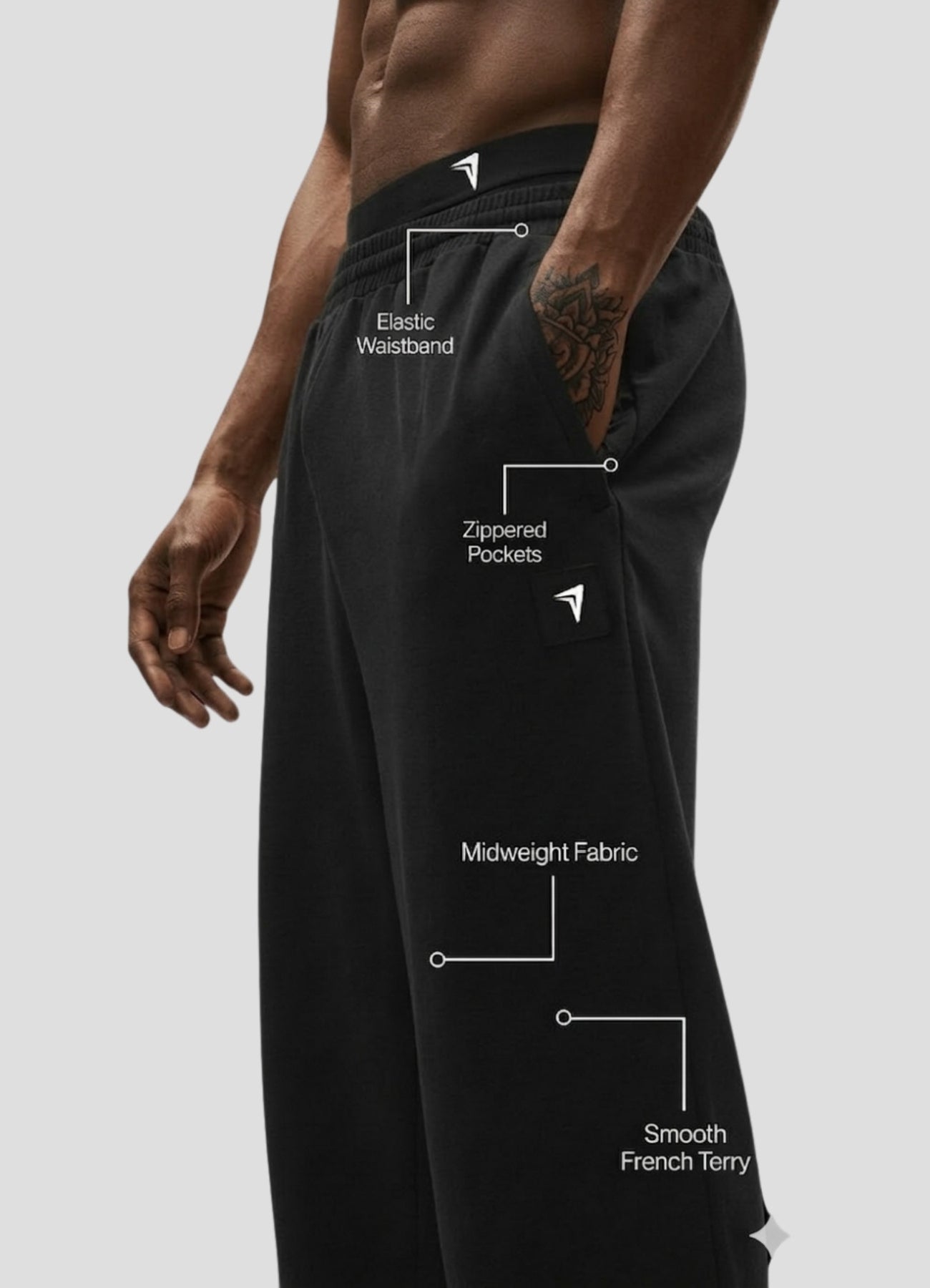 ATHLIKA Essential Straight Leg Joggers